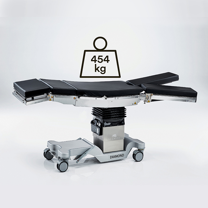 diamond-operating-table-uk-454kg unrestricted functionality