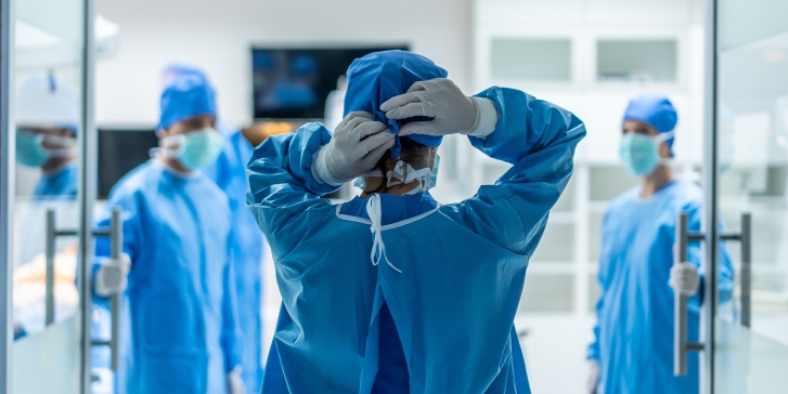 Surgeons in theatre
